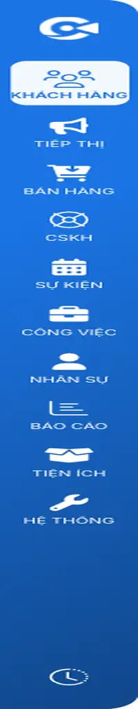 Nhấp biểu tượng Báo cáo trên thanh header