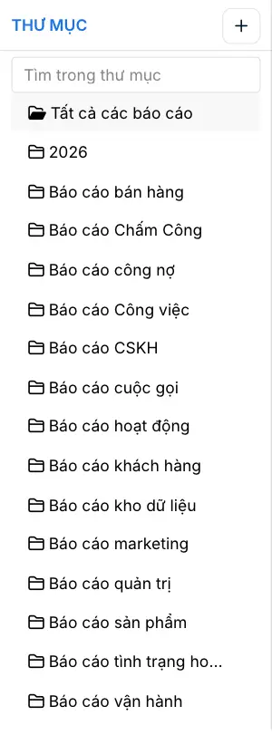 Chọn thư mục Tất cả các Báo cáo